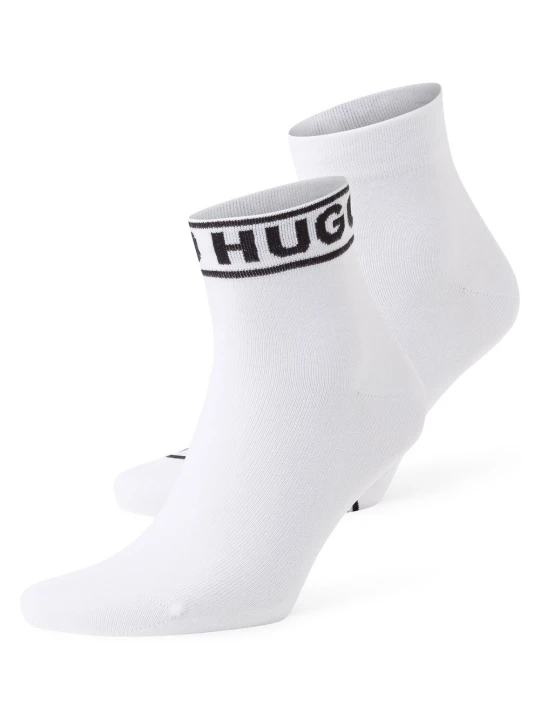 Zdjęcie produktu HUGO Skarpety w 2-paku - 2P SH LOGO CC W Kobiety Bawełna biały|czarny