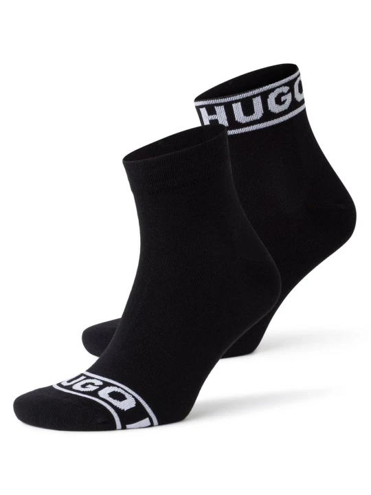 Zdjęcie produktu HUGO Skarpety w 2-paku - 2P SH LOGO CC W Kobiety Bawełna czarny|biały
