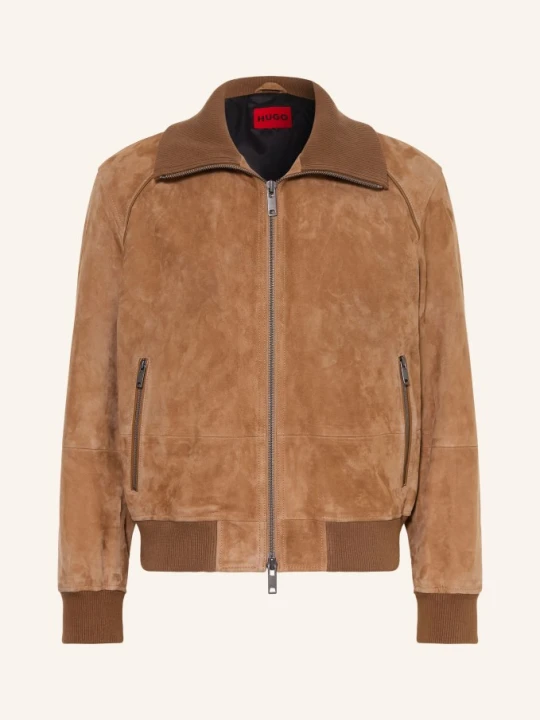 Zdjęcie produktu Hugo Skórzana Kurtka Laines beige