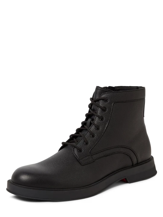 Zdjęcie produktu HUGO Skórzane buty - Lenner Mężczyźni skóra czarny