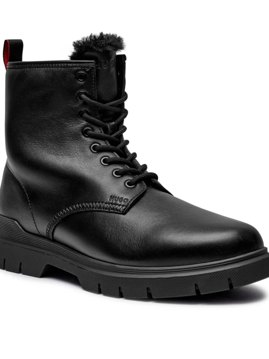 Zdjęcie produktu HUGO Skórzane buty wysokie RYAN czarny