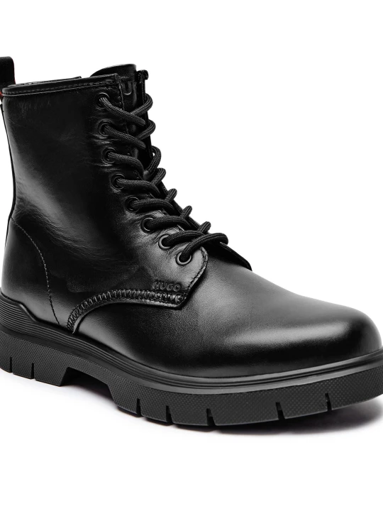 Zdjęcie produktu HUGO Skórzane buty wysokie Ryan czarny