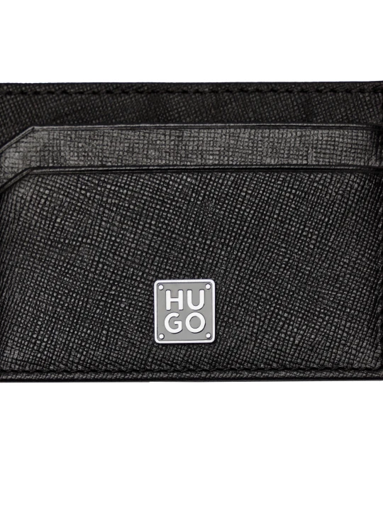 Zdjęcie produktu HUGO Skórzane etui na karty Hugo STK GB CardKeyr 50523726 czarny
