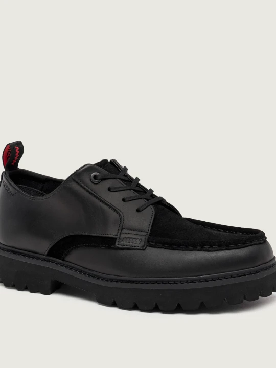 Zdjęcie produktu HUGO Skórzane loafersy Draven_derb_plltsd | zamsz czarny