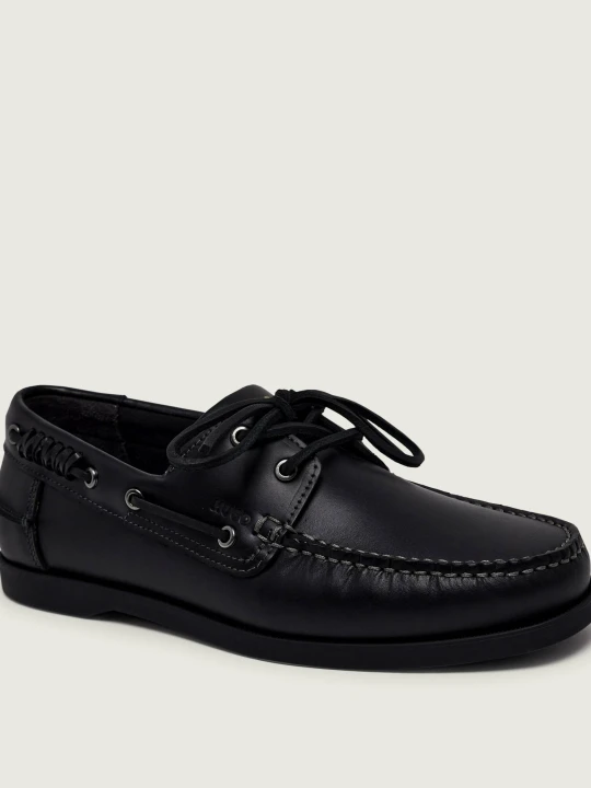 Zdjęcie produktu HUGO Skórzane mokasyny Darcy_boat_lt czarny
