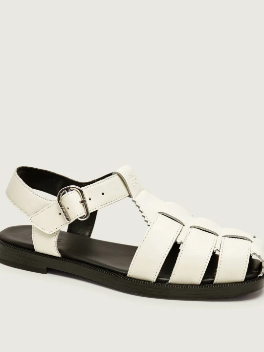 Zdjęcie produktu HUGO Skórzane sandały Liora_Sandal_clt biały