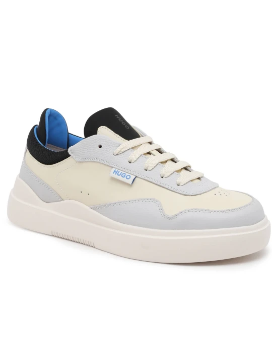 Zdjęcie produktu HUGO Skórzane sneakersy Blake_Tenn_tbna beżowy