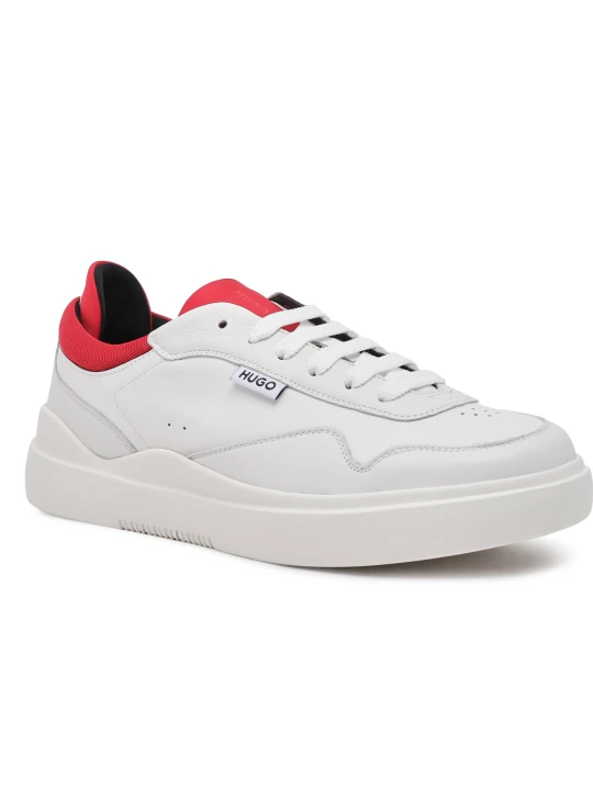 Zdjęcie produktu HUGO Skórzane sneakersy Blake_Tenn_tbna biały