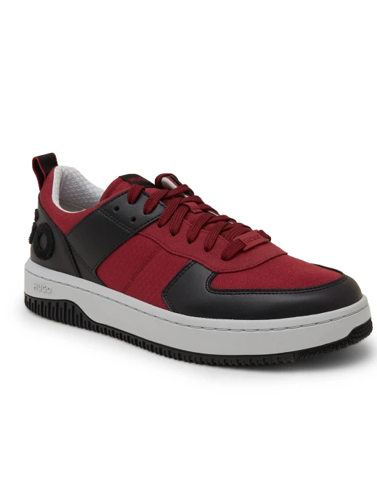 Zdjęcie produktu HUGO Skórzane sneakersy Kilian Tenn bordowy