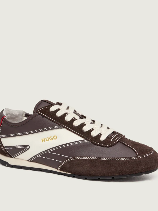 Zdjęcie produktu HUGO Sneakersy Lytton_tenn_pusd | zamsz brązowy
