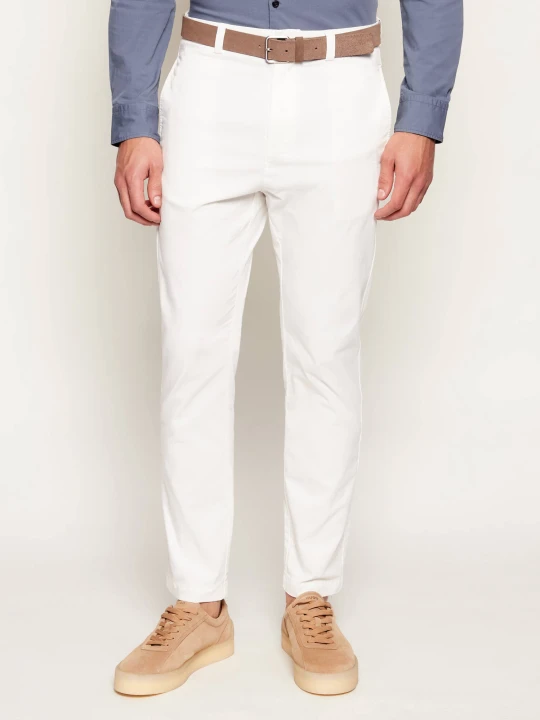 Zdjęcie produktu HUGO Spodnie chino David251D | Slim Fit biały