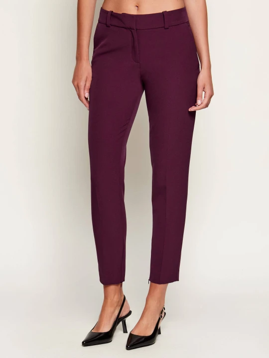 Zdjęcie produktu HUGO Spodnie cygaretki Hedima-1 | Slim Fit fioletowy
