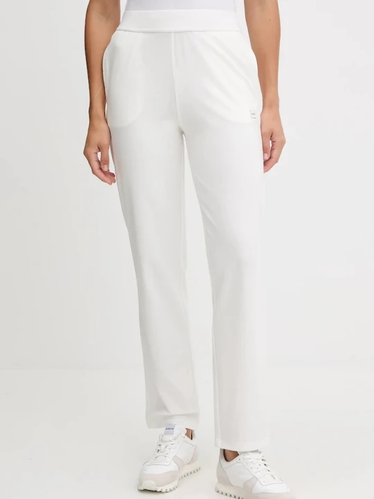 Zdjęcie produktu HUGO spodnie dresowe damskie z modalem SIGNATURE_PANT beżowy