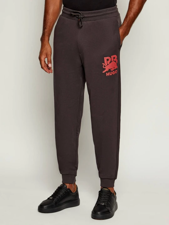 Zdjęcie produktu HUGO Spodnie dresowe Doverlopan_RB | HUGO x Racing Bulls | Relaxed fit brązowy