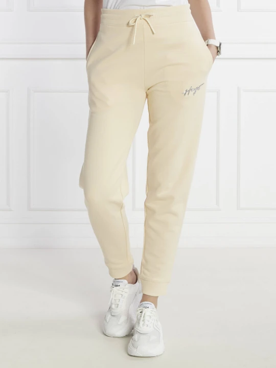 Zdjęcie produktu HUGO Spodnie dresowe Easy Jogger 3 | Relaxed fit beżowy