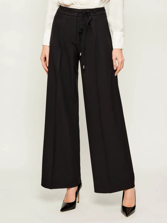 Zdjęcie produktu HUGO Spodnie Haminde | flare fit czarny