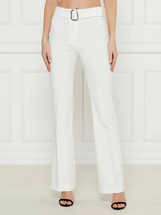 Zdjęcie produktu HUGO Spodnie Hazula | flare fit biały