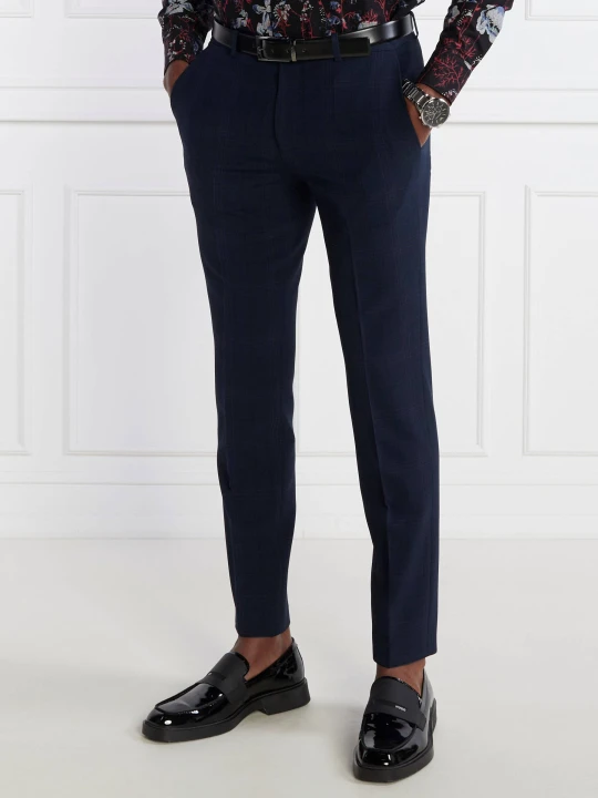 Zdjęcie produktu HUGO Spodnie Hesten232X | Slim Fit granatowy