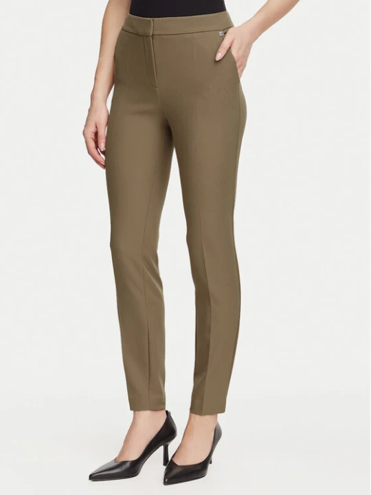 Zdjęcie produktu HUGO Spodnie materiałowe Hagonia-1 50539991 Brązowy jasny Slim Fit