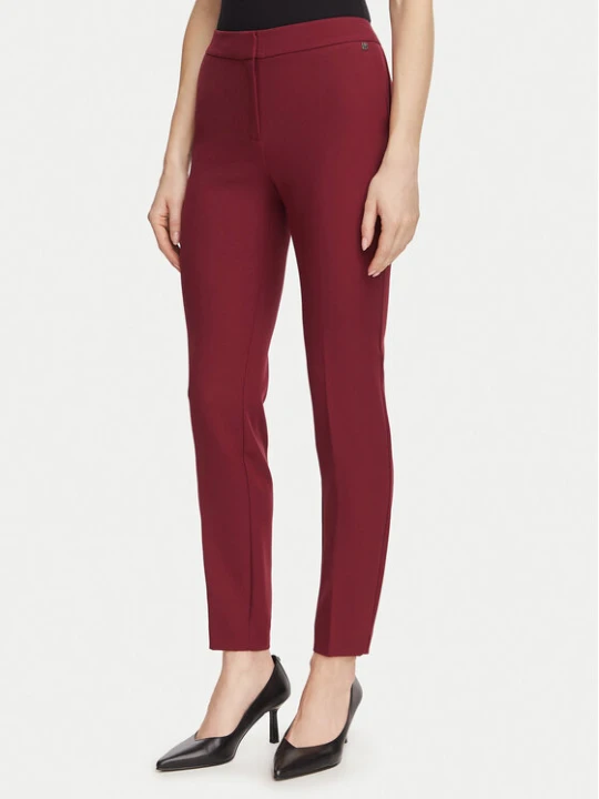 Zdjęcie produktu HUGO Spodnie materiałowe Hagonia-1 50539991 Czerwony ciemny Slim Fit