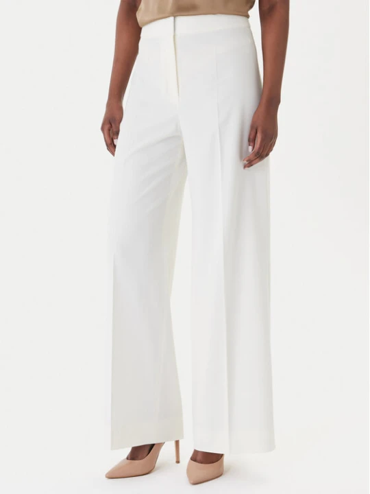 Zdjęcie produktu HUGO Spodnie materiałowe Huzili 50558131 Écru Wide Leg Kremowy