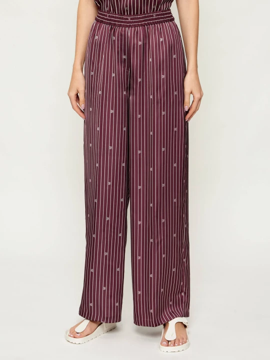 Zdjęcie produktu HUGO Spodnie od piżamy Hasabella-2 | Relaxed fit bordowy