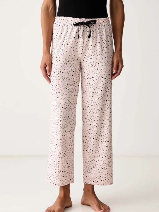Zdjęcie produktu HUGO spodnie piżamowe damskie z modalem CASUAL PANTS różowy