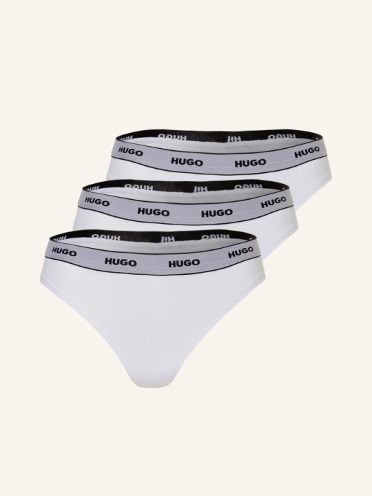 Zdjęcie produktu Hugo Stringi, 3 Szt. weiss BIAŁY