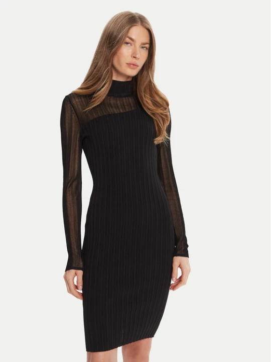 Zdjęcie produktu HUGO Sukienka dzianinowa Siclaminy 50542664 Czarny Slim Fit