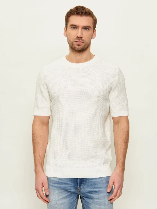 Zdjęcie produktu HUGO Sweter Saffon | Relaxed fit ecru