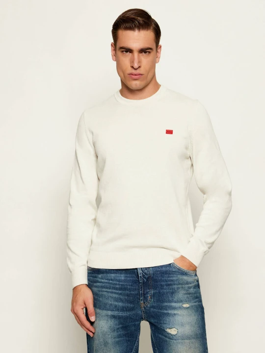 Zdjęcie produktu HUGO Sweter San Cassius | Regular Fit ecru