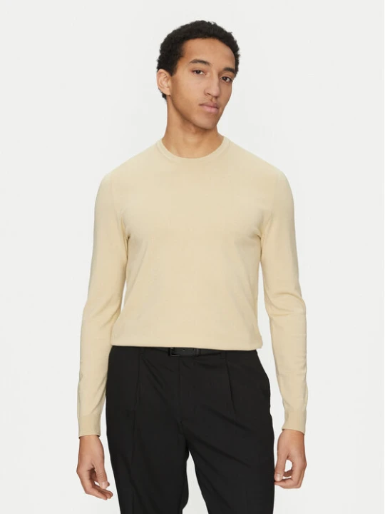 Zdjęcie produktu HUGO Sweter San Cody 50532074 Beżowy Slim Fit