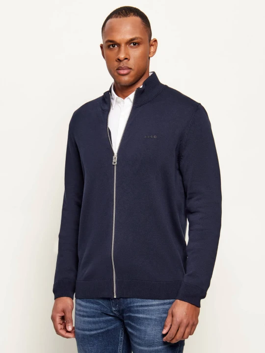 Zdjęcie produktu HUGO Sweter San Jacomo-C | Slim Fit granatowy