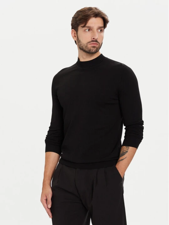 Zdjęcie produktu HUGO Sweter San Marc 50546856 Czarny Slim Fit