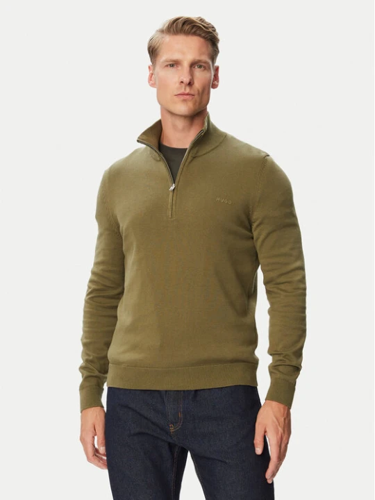 Zdjęcie produktu HUGO Sweter San Quintus-C2 50574143 Khaki Regular Fit