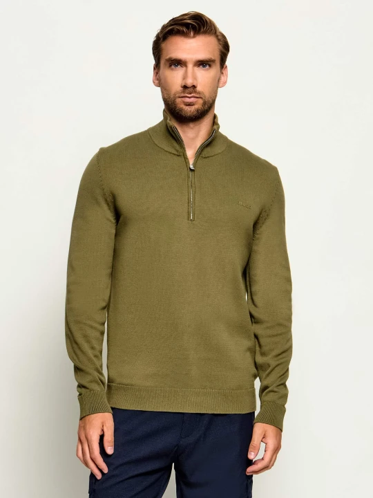 Zdjęcie produktu HUGO Sweter San Quintus-C2 | Regular Fit oliwkowy