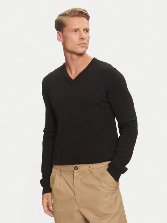 Zdjęcie produktu Hugo Sweter San Vredo-M 50474172 Czarny Slim Fit