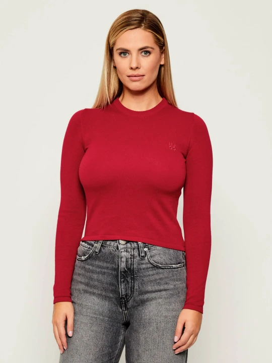Zdjęcie produktu HUGO Sweter Scallia | Slim Fit czerwony