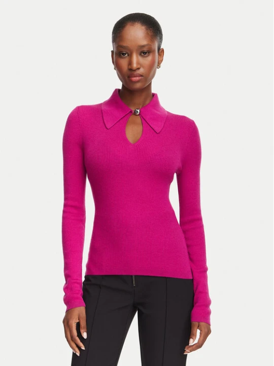 Zdjęcie produktu HUGO Sweter Sdropa 50562687 Różowy ciemny Slim Fit