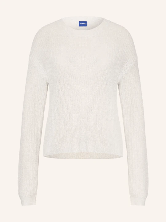 Zdjęcie produktu Hugo Sweter Slookiya Z Błyszczącą Przędzą beige