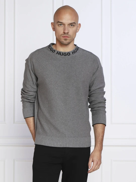 Zdjęcie produktu HUGO Sweter Smarlo | Oversize fit szary