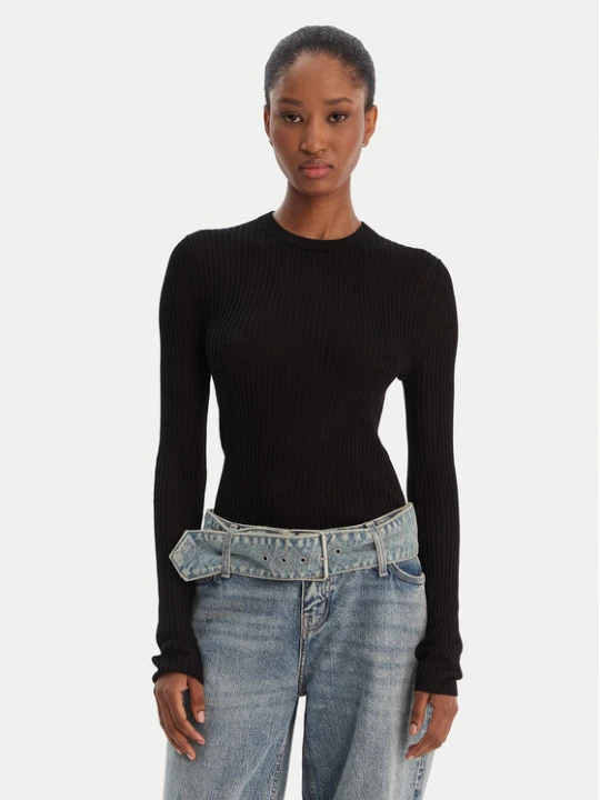 Zdjęcie produktu HUGO Sweter Somya_B 50554221 Czarny Slim Fit