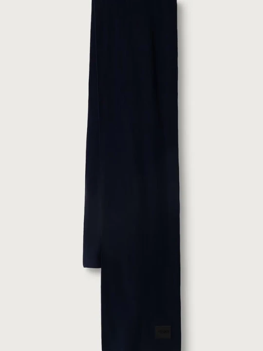 Zdjęcie produktu HUGO szalik męski bawełniany Zevon_B granatowy