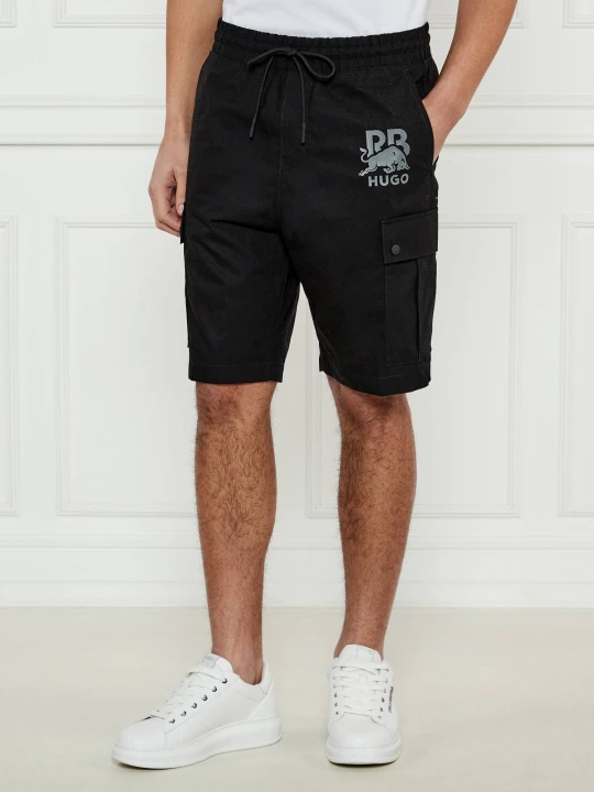 Zdjęcie produktu HUGO Szorty Garlio HUGO x Racing Bulls | Loose fit czarny