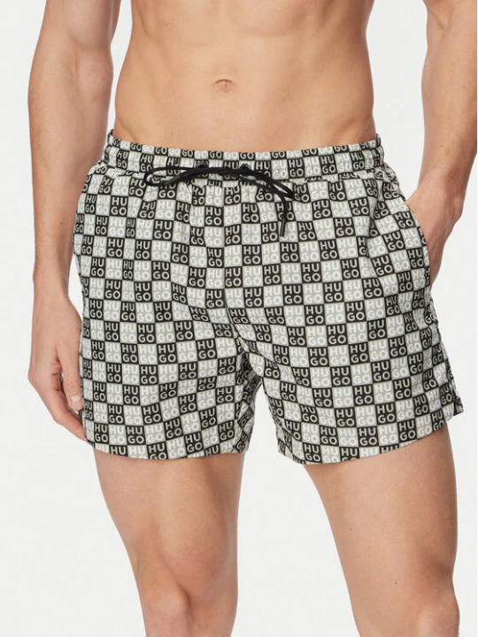 Zdjęcie produktu HUGO Szorty kąpielowe Aaron 50556792 Zielony ciemny Regular Fit