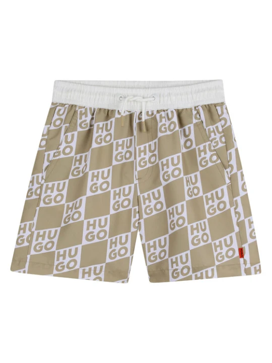 Zdjęcie produktu HUGO Szorty kąpielowe G00979 D Beżowy Regular Fit