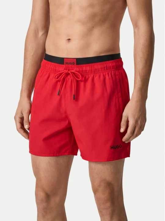 Zdjęcie produktu HUGO Szorty kąpielowe Galaxy 50561128 Czerwony Regular Fit