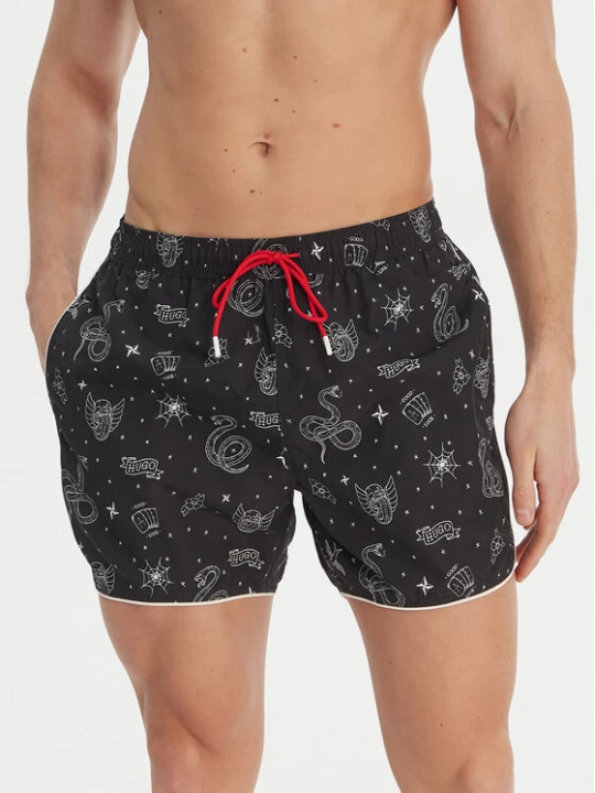 Zdjęcie produktu HUGO Szorty kąpielowe Rik 50533795 Szary Regular Fit