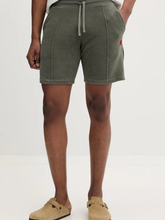 Zdjęcie produktu HUGO szorty lounge męskie z bawełną TERRANCE SHORTS zielony