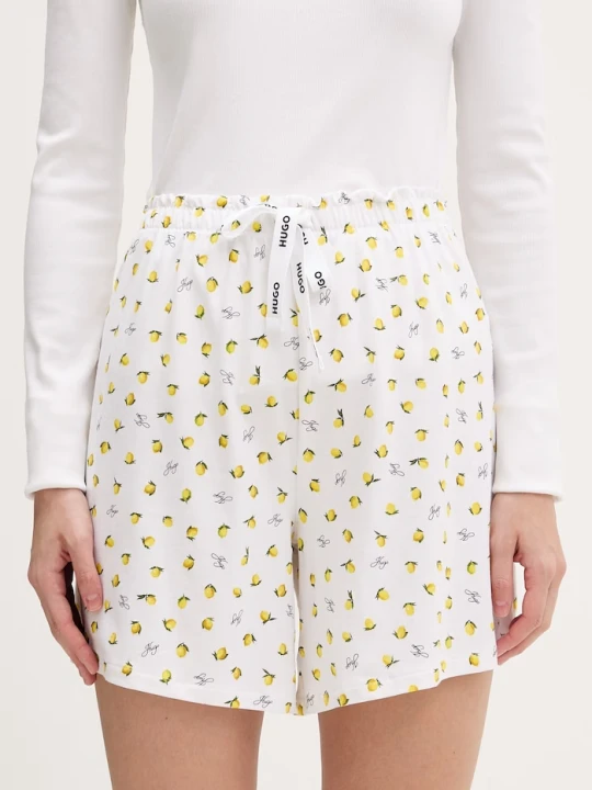 Zdjęcie produktu HUGO szorty piżamowe damskie z modalem CASUAL SHORTS beżowy